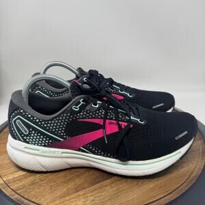 Brooks Ghost 14 Black Pink Women's Running Sneakers Size 10